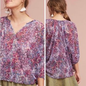 NWOT Anthropologie Josephine Sheer Top - Size M